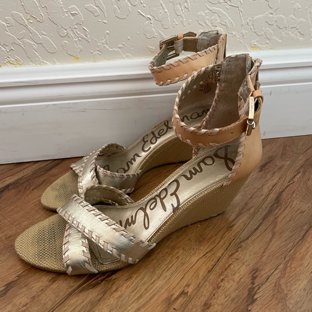 Sam Edelman Tan Wedges